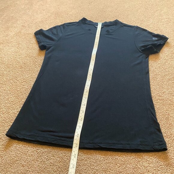 Allbirds Merino Wool Blend TrinoXO Sea Short Sleeve Tee Top Women's XS Black - Picture 6 of 6